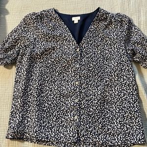 J.Crew floral blouse